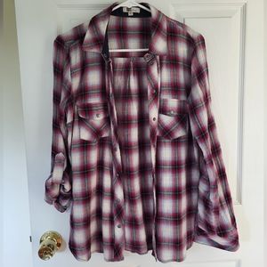 Plaid Flannel Button up shirt